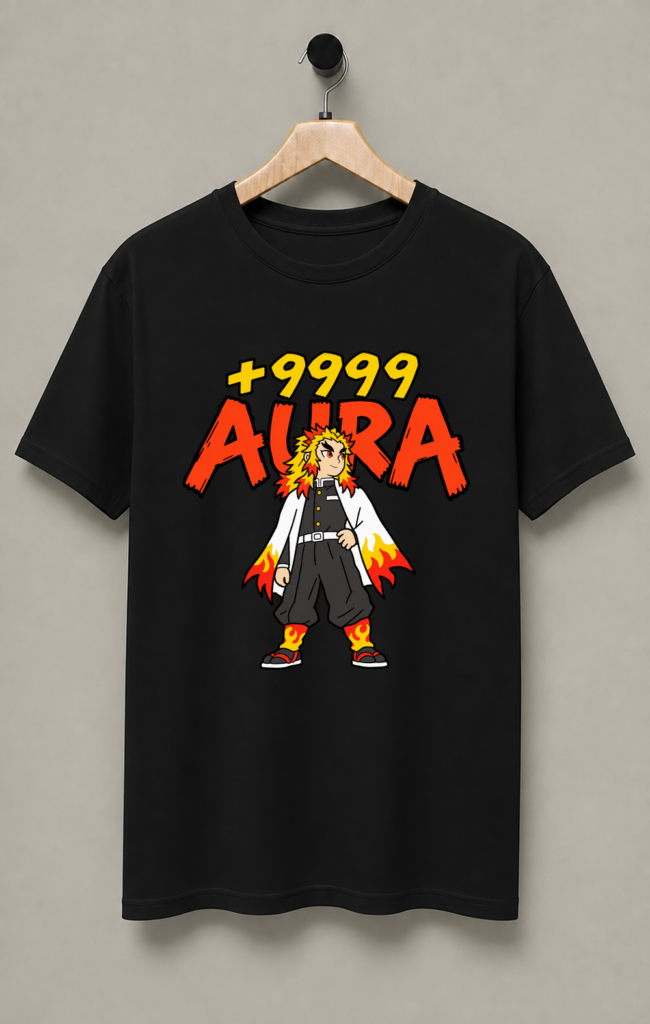 Kyojuro Rengoku Aura Farming T-Shirt