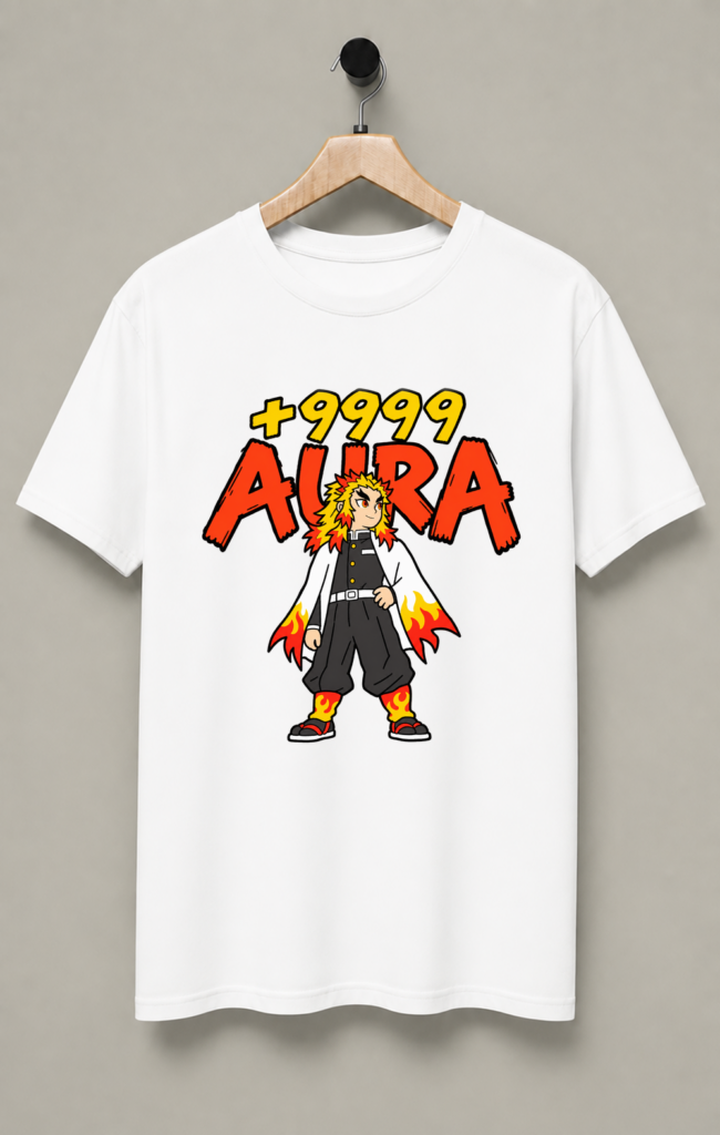 Kyojuro Rengoku Aura Farming T-Shirt