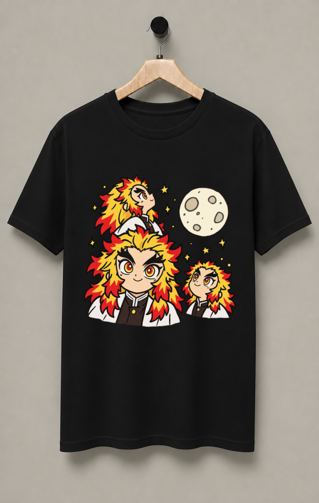 Kyojuro Rengoku Three Wolf T-Shirt