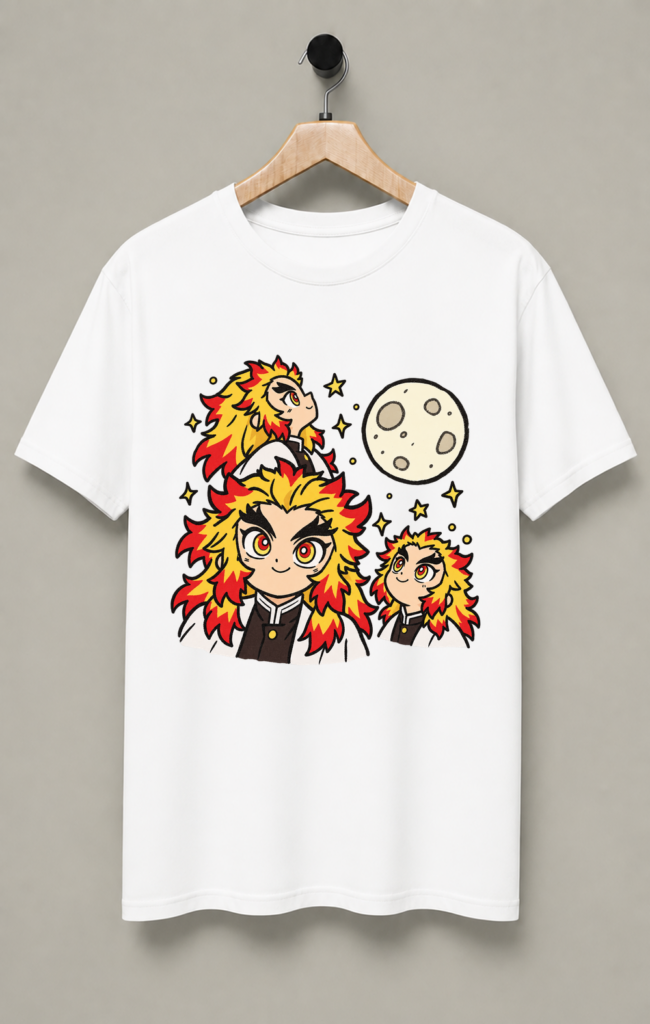 Kyojuro Rengoku Three Wolf T-Shirt
