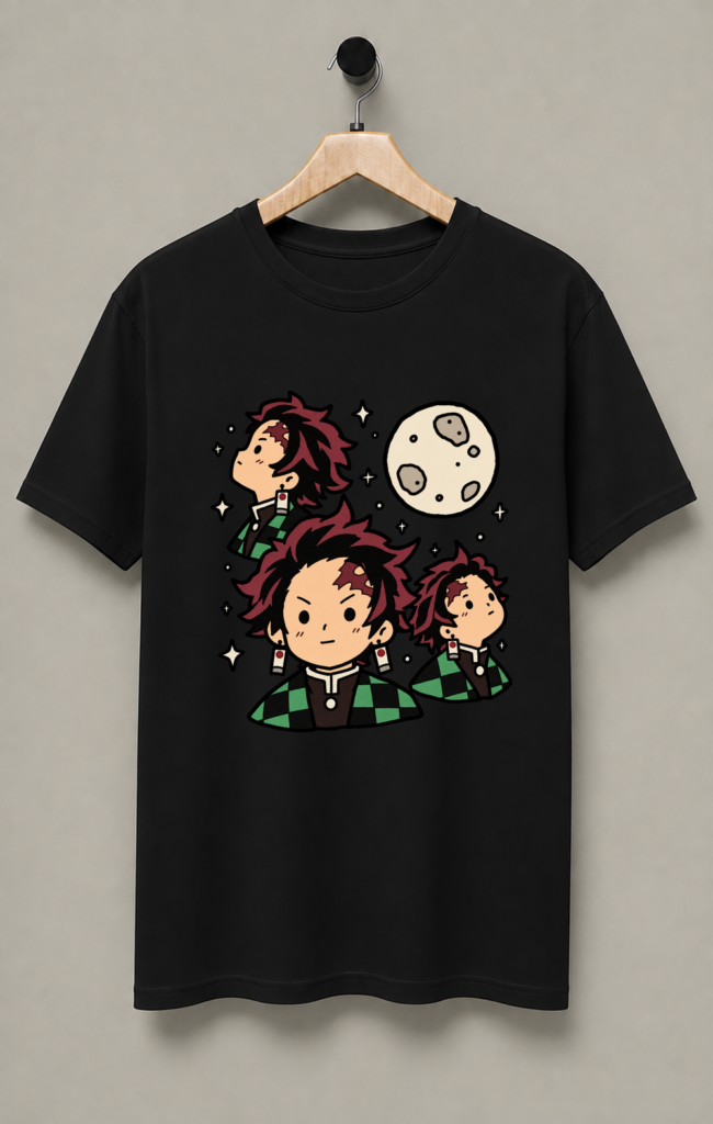 Tanjiro Kamado Three Wolf T-Shirt