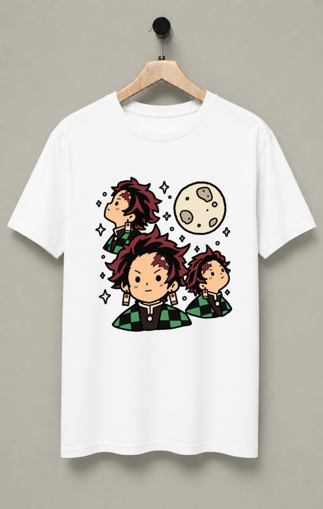 Tanjiro Kamado Three Wolf T-Shirt