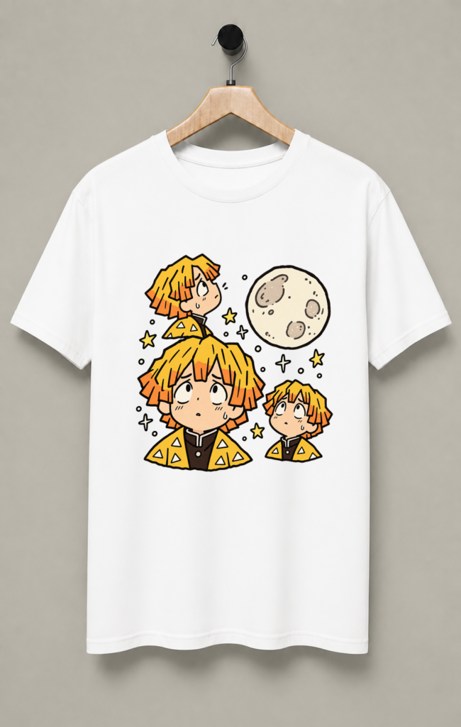 Zenitsu Agatsuma Three Wolf T-Shirt